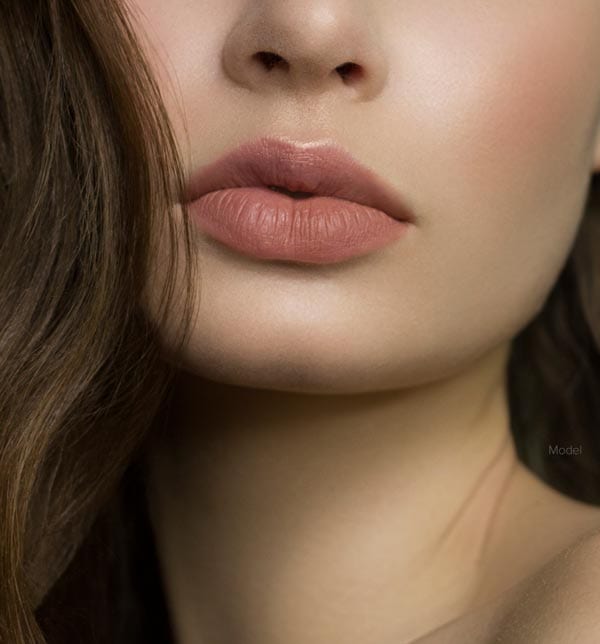 Woman with full lips